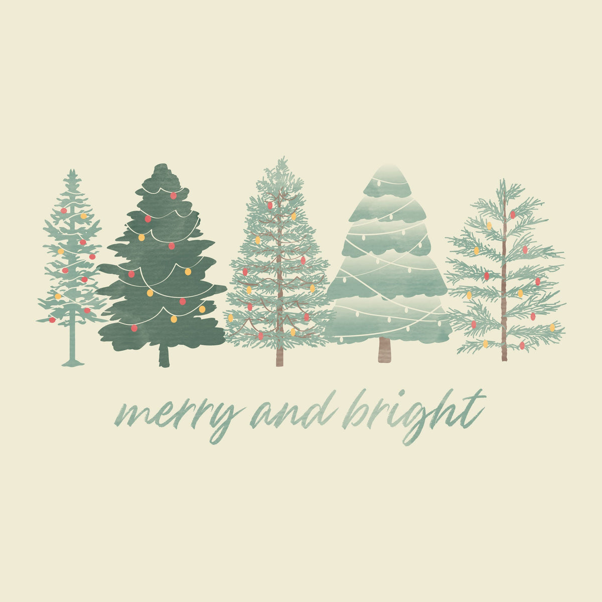 Merry Trees Melange Poncho Fleece