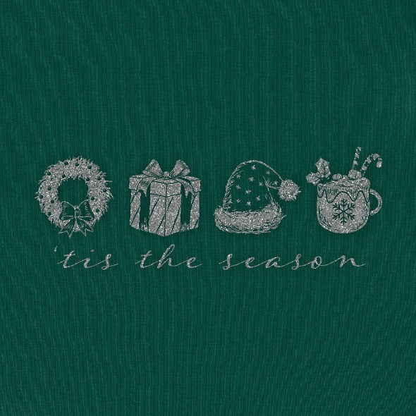 Christmas Sketch Unisex 100% Cotton Tee