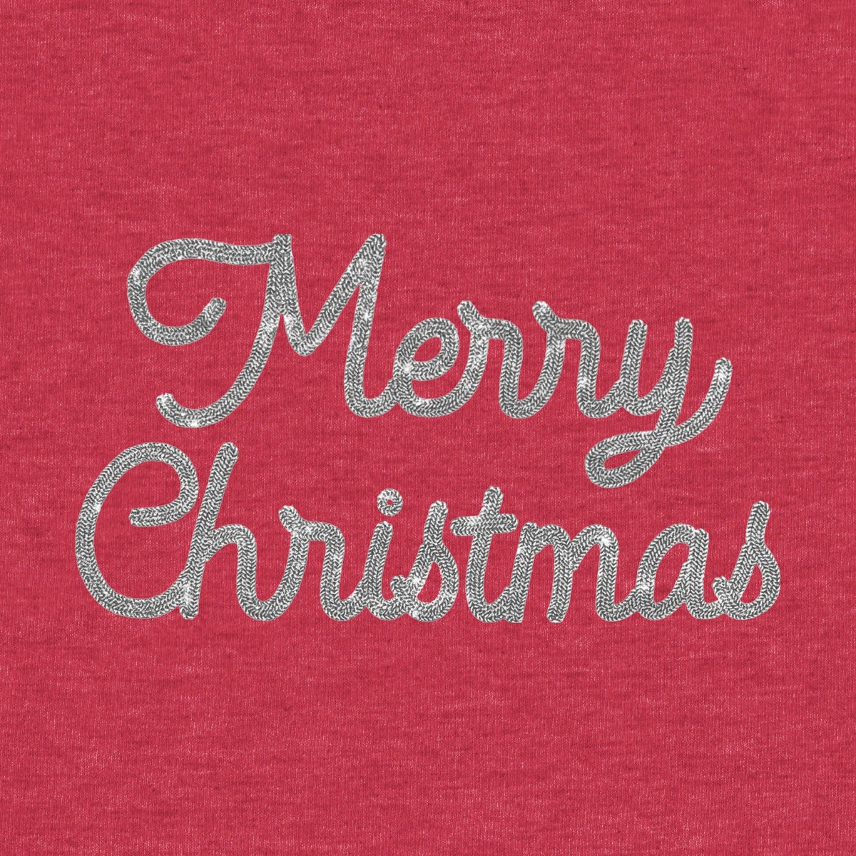 Glimmer Merry Christmas Melange Poncho Fleece