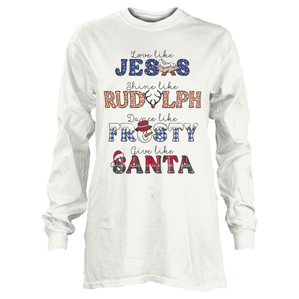 Holiday Vibes Long Sleeve 100% Cotton Tee