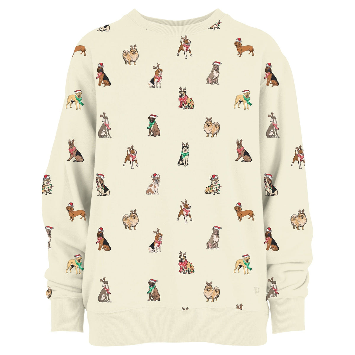 Holiday Dog Pattern Unisex Fleece