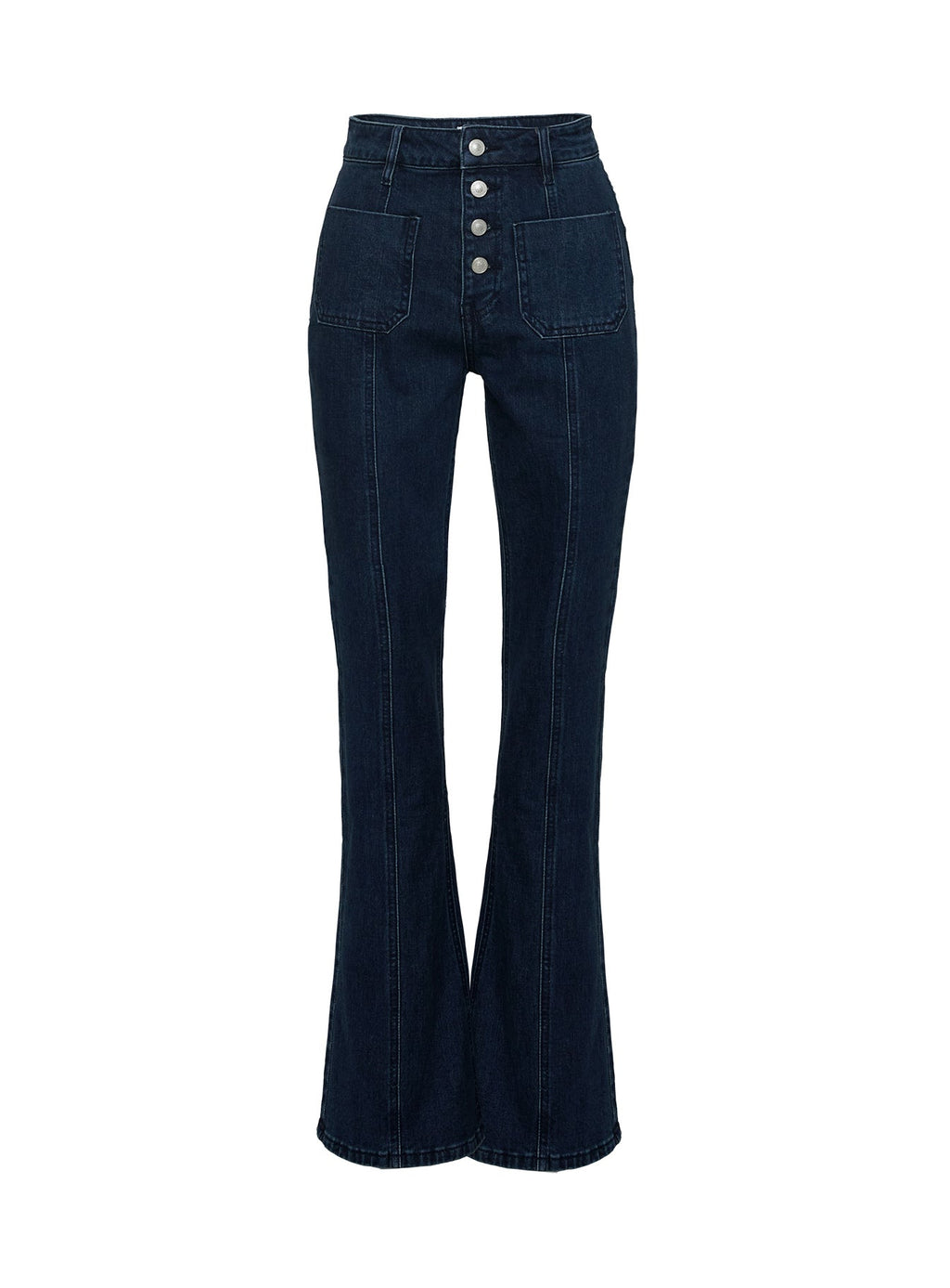 Tiler High Rise Flared Jeans Dark Denim