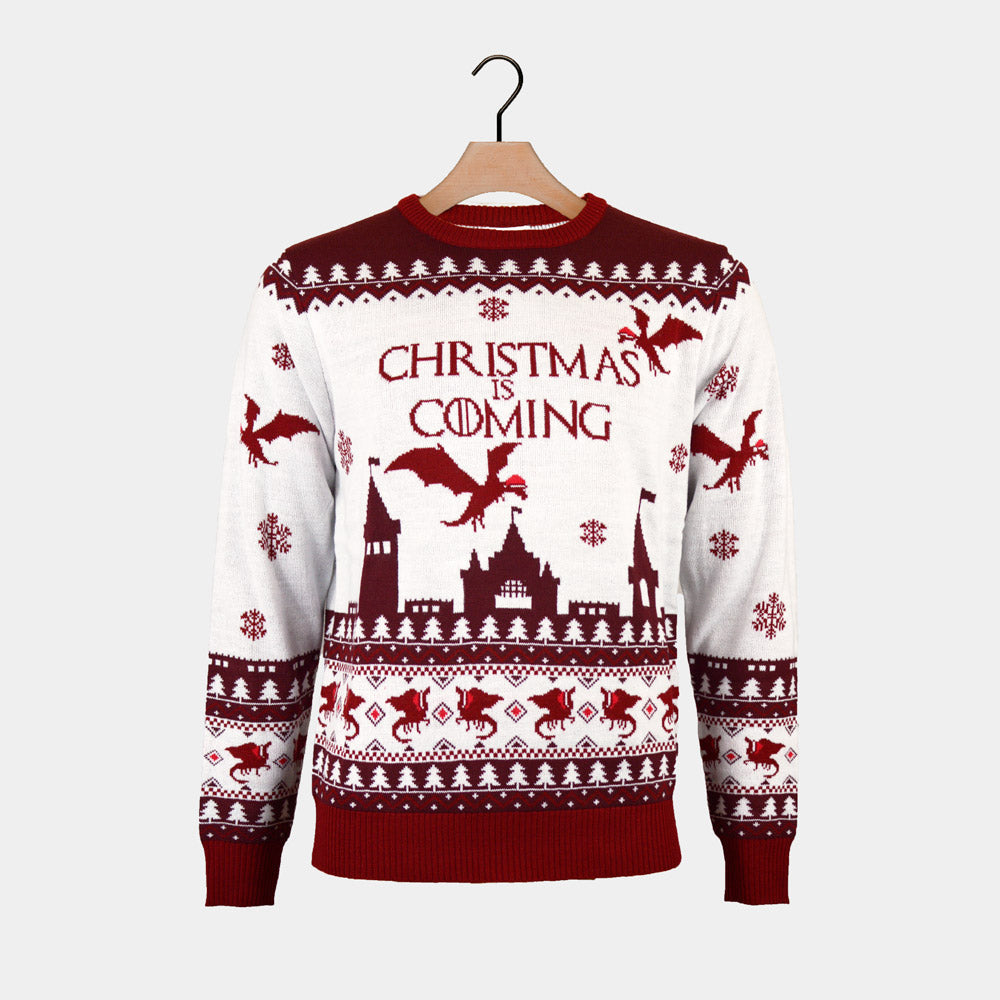 Womens Ugly Christmas Sweater Christmas is Coming
