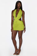 CITRINE KNIT MINI DRESS
