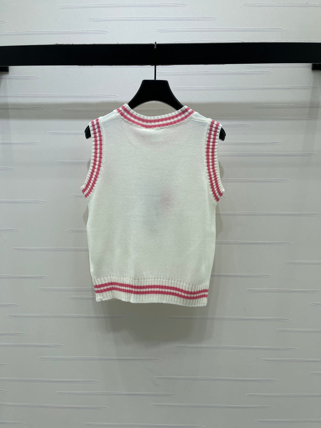 Dior 2026 Embroidered Knit Vest Cotton Wool 380824