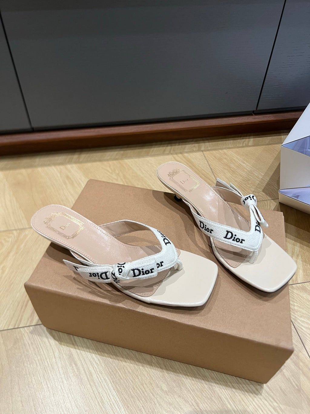 Dior 2026 JAdior Thong Sandal Fabric Leather 845396