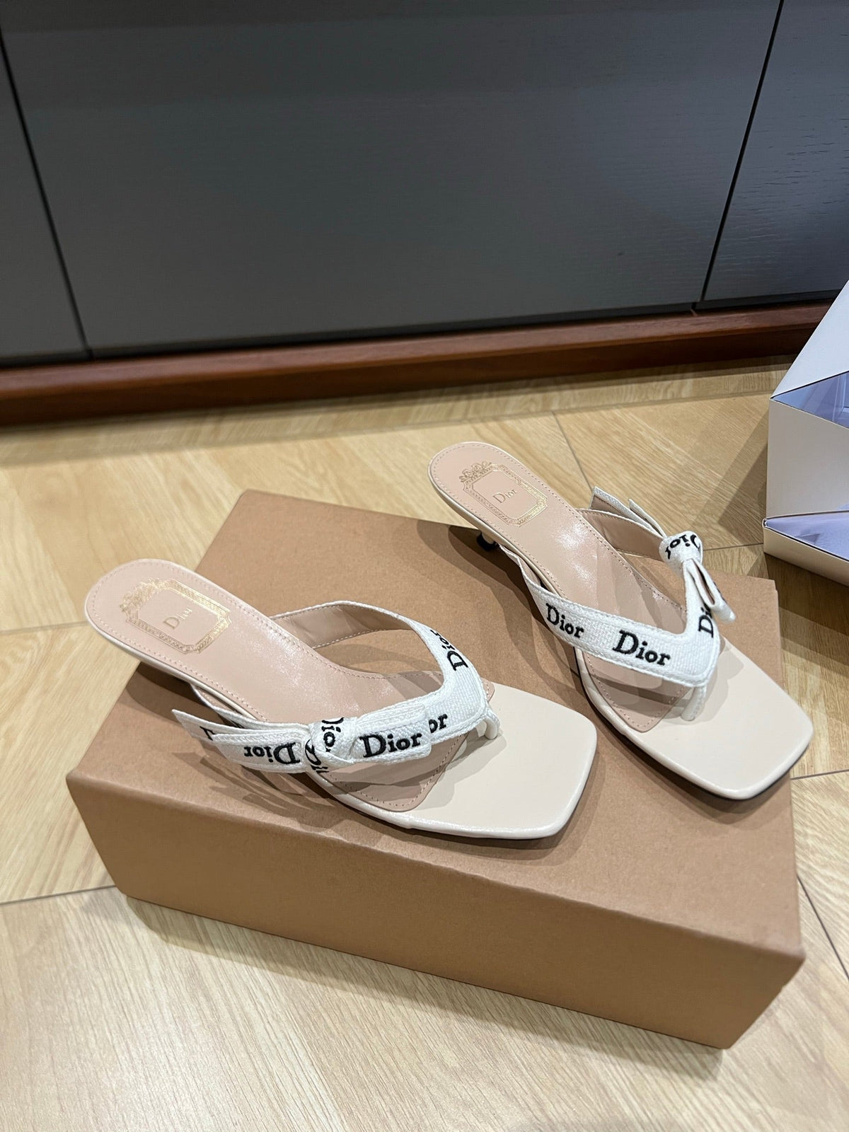 Dior 2026 JAdior Thong Sandal Fabric Leather 845396