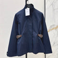 Dior 2026 Mid-Length Trench Coat with Double-Sided Leather Belt Cotton 776504