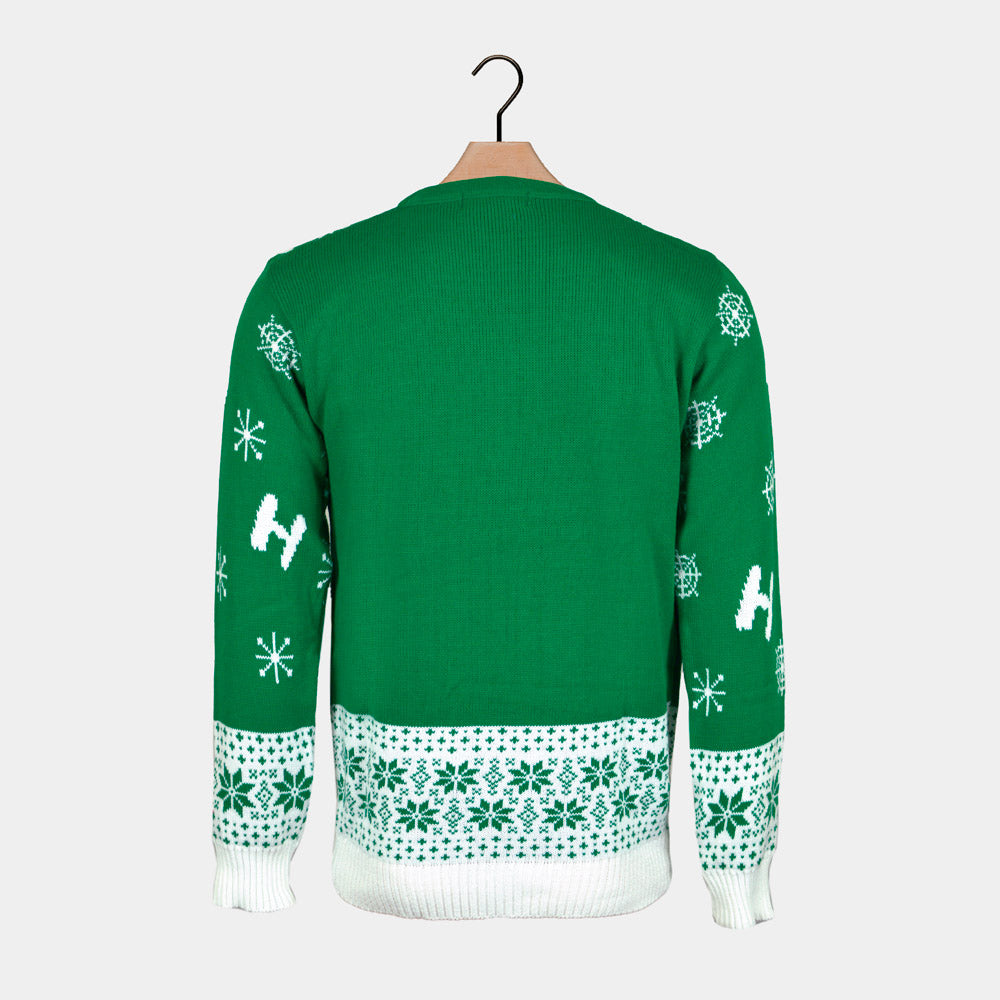 Womens Ugly Christmas Sweater I am Not an Elf
