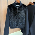 Dior 2026 Quilted Cropped Bomber Jacket Wool 444482