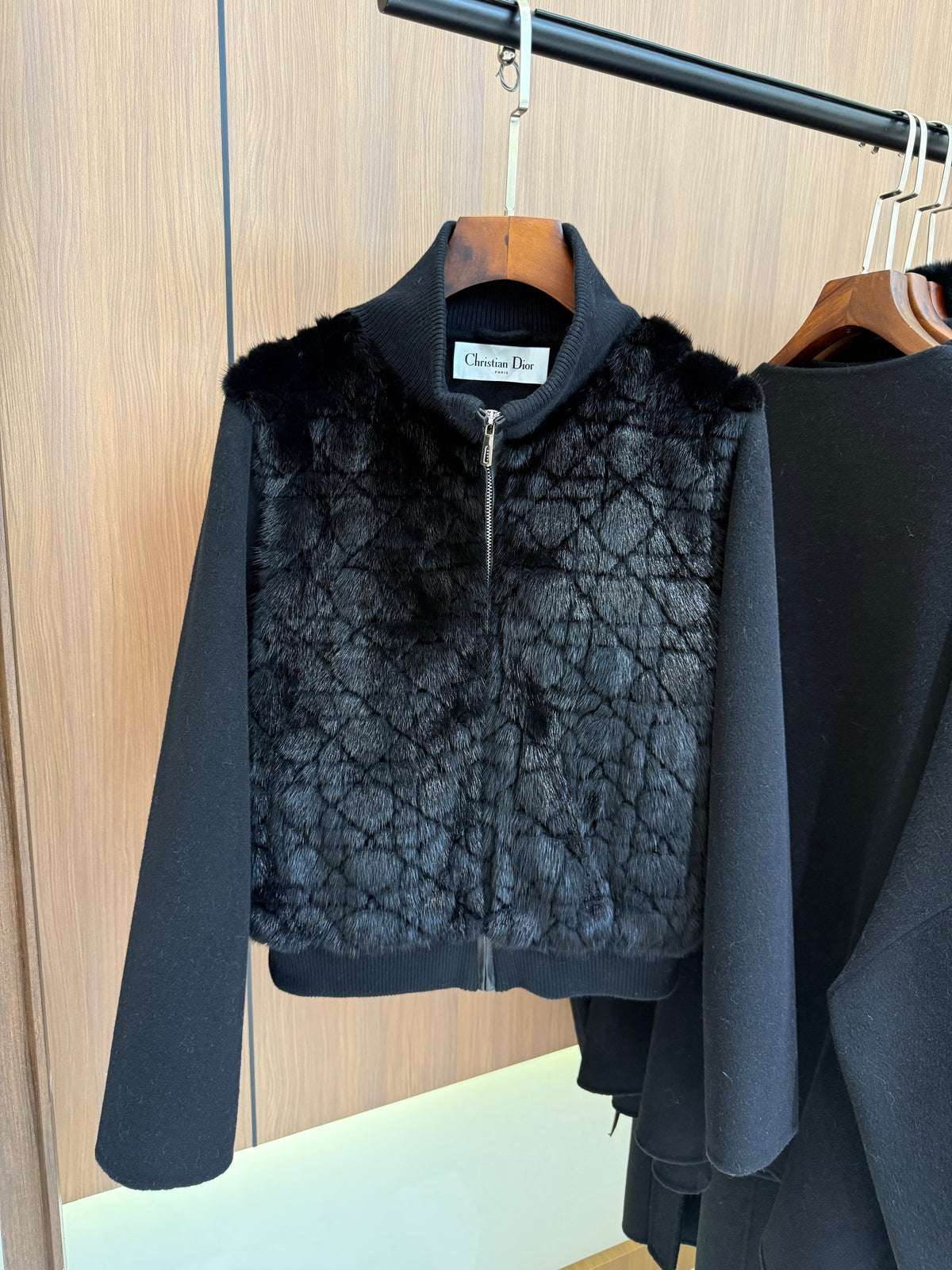 Dior 2026 Quilted Cropped Bomber Jacket Wool 444482