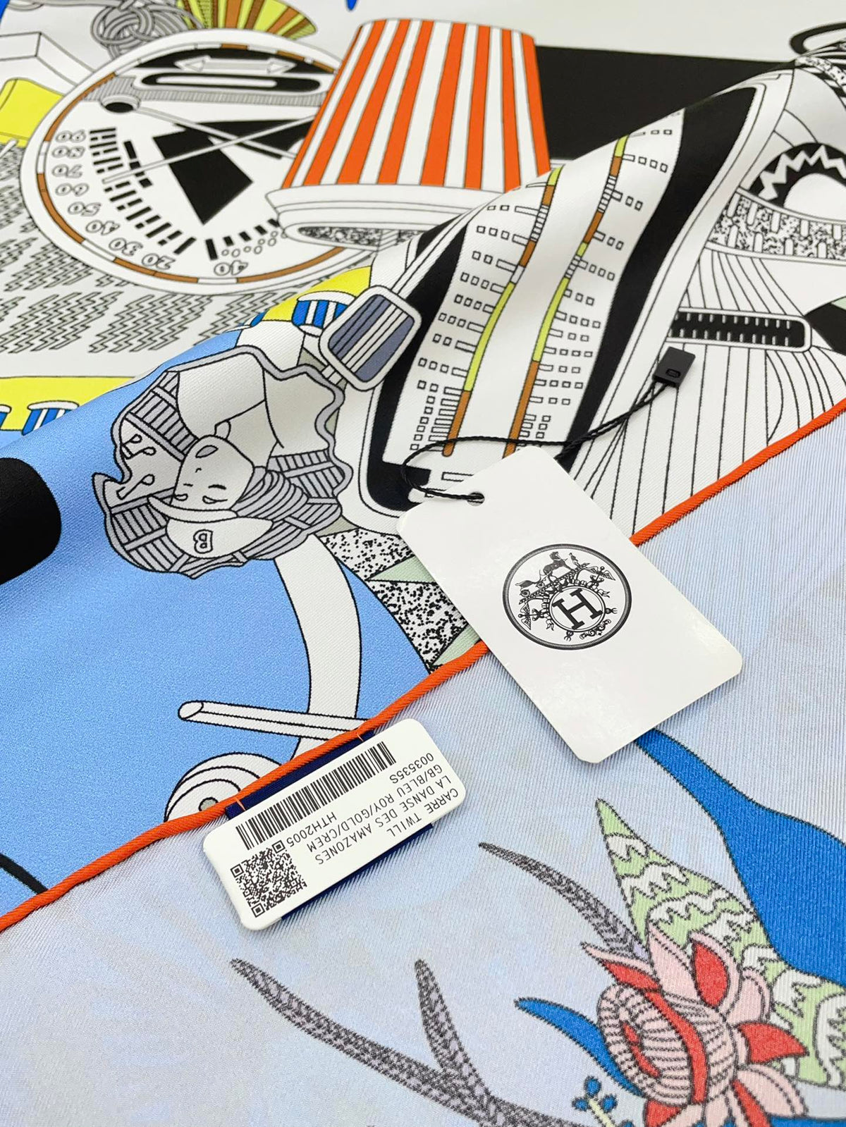 En Studio Scarf 90 CM In Colorful Silk Twill 235405