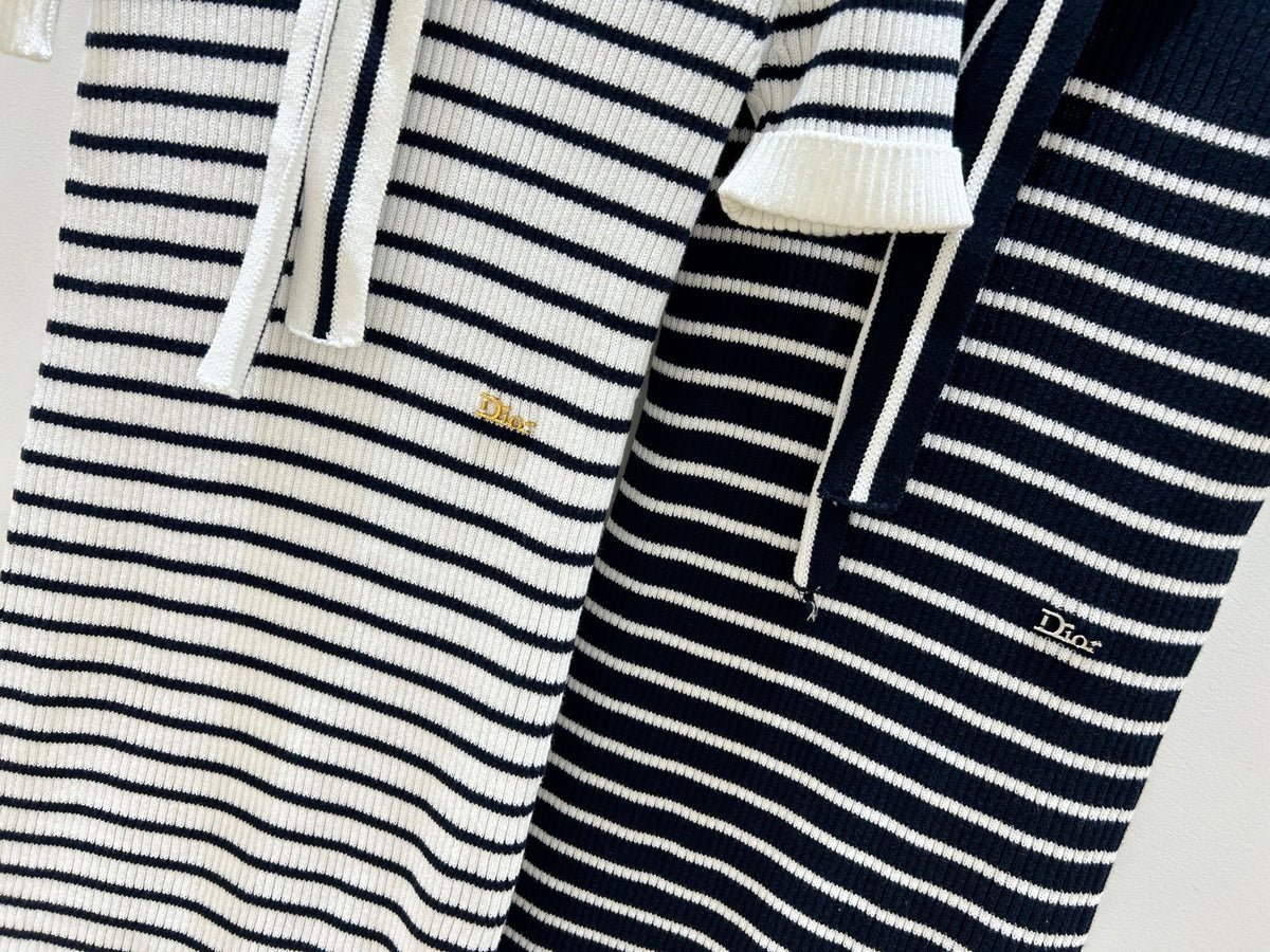Dior 2026 Stripes Knit Dress Cotton 479365