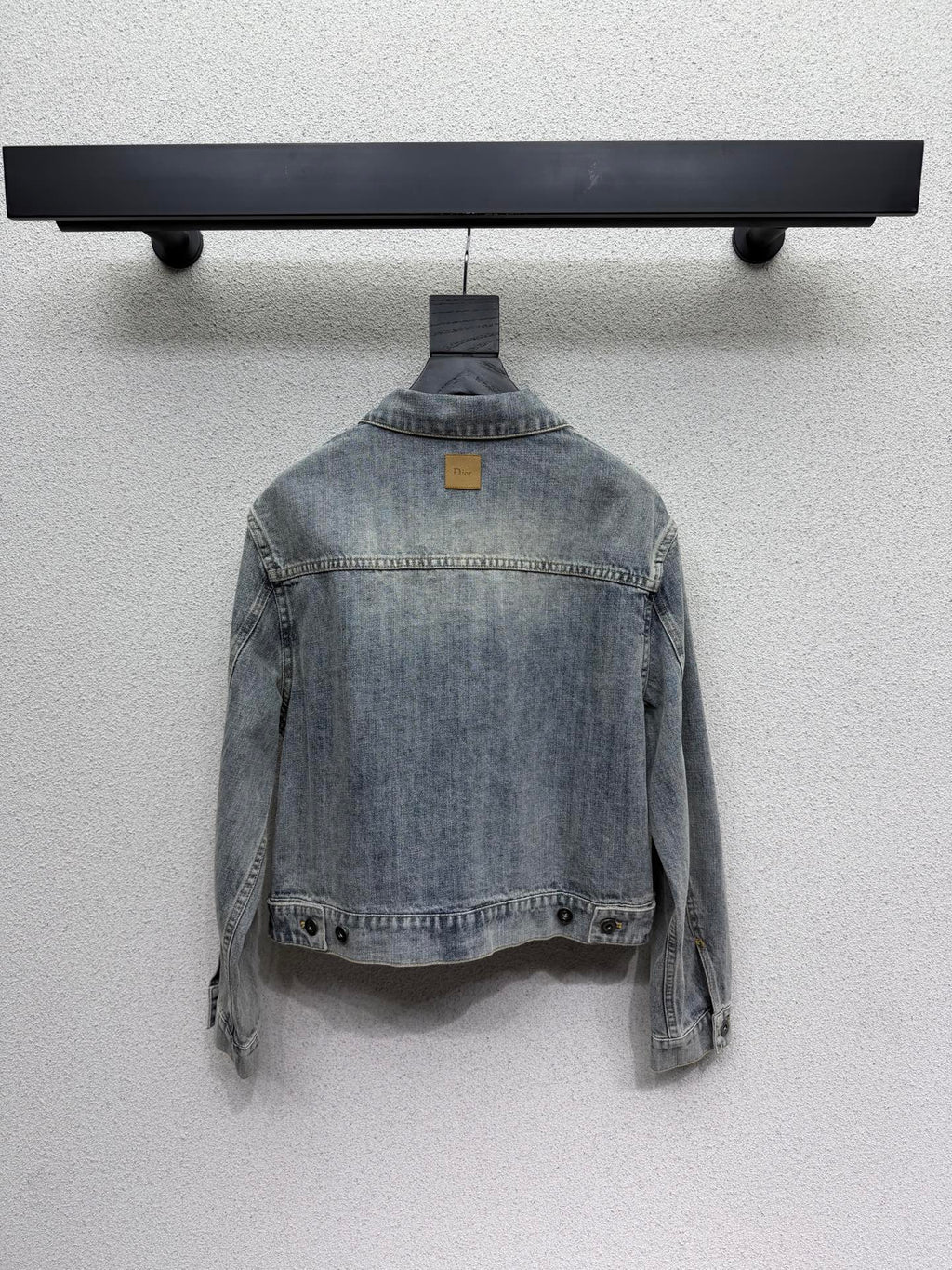 Dior 2026 Embroidered Logo Denim Jacket Blue Cotton 151208