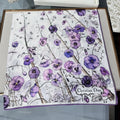 Dior 2026 Le Bal des Fleurs Scarf 70cm Purple Silk 186956