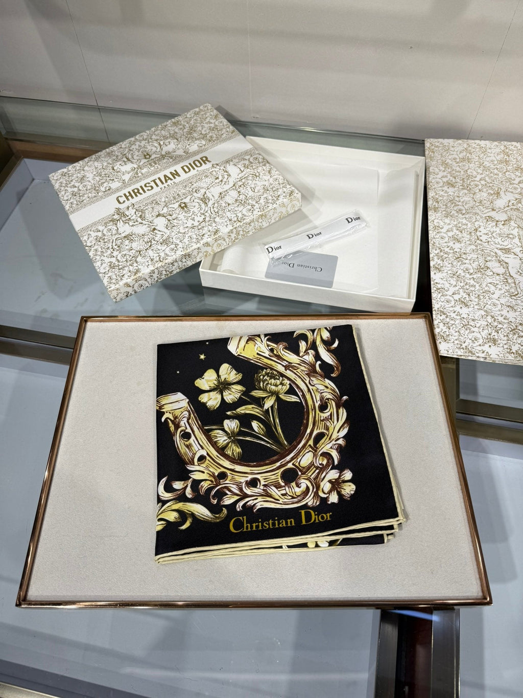 Dior 2026 Pegasus Scarf 90cm Silk 202674