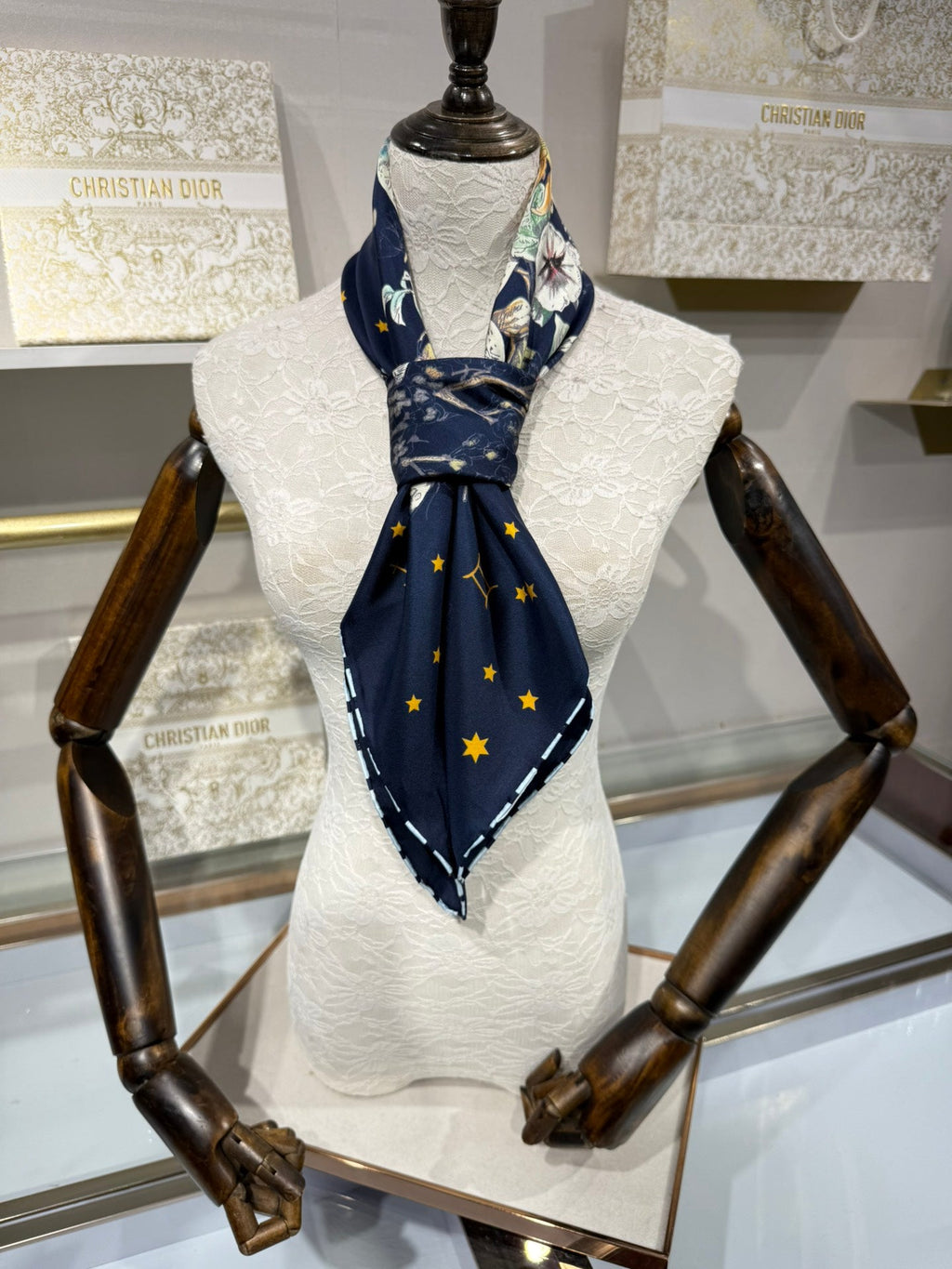 Dior 2026 Rosier Scarf 90cm Silk 198320