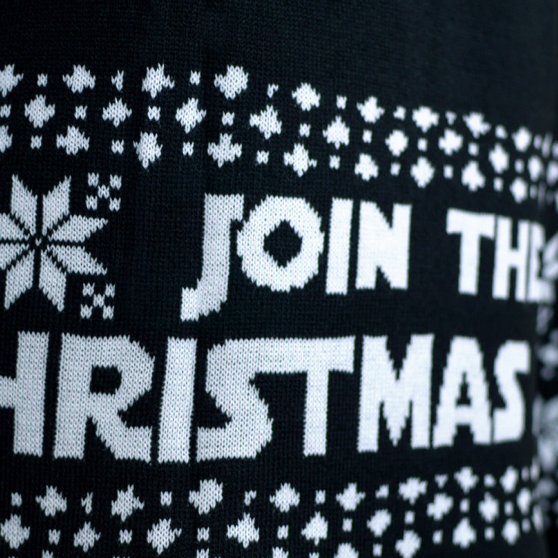 Womens LED light-up Ugly Christmas Sweater Join the Christmas Side
