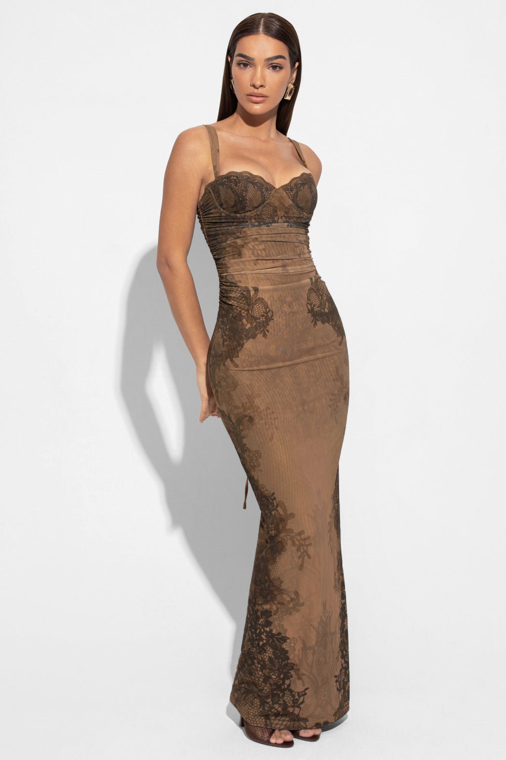LUCILLE CORSET MAXI DRESS