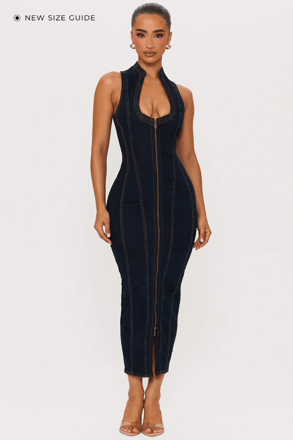 MARLOWE DENIM MIDI DRESS