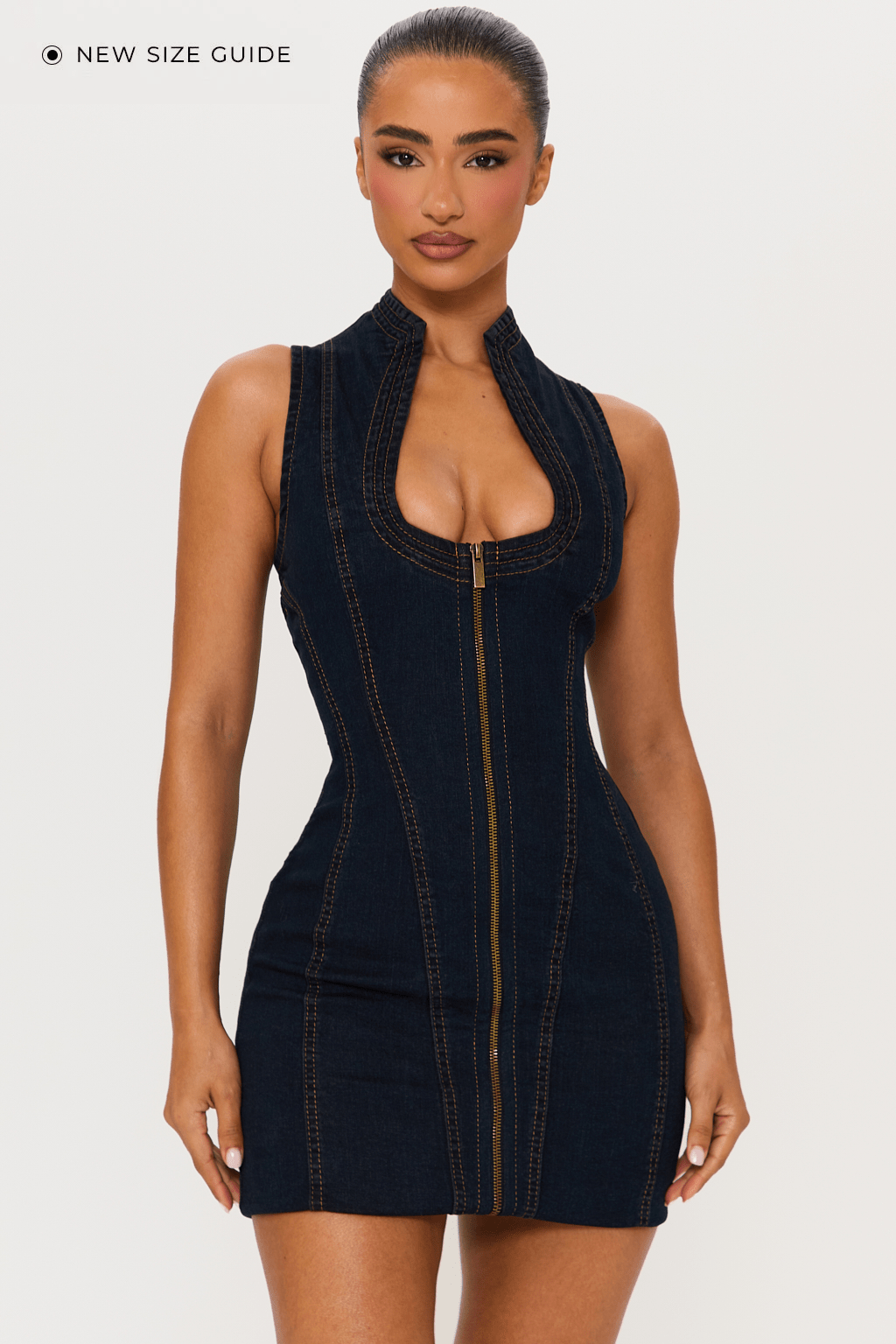 MARLOWE DENIM MINI DRESS