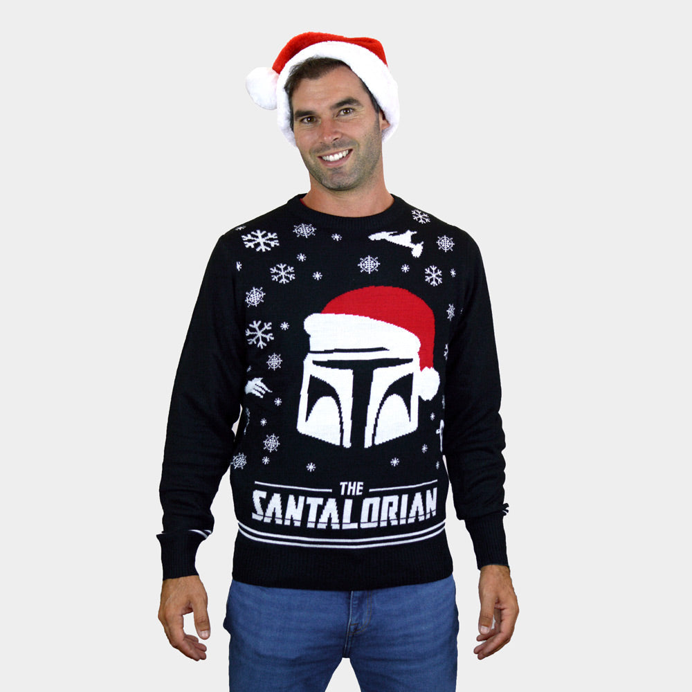Womens Ugly Christmas Sweater The Santalorian