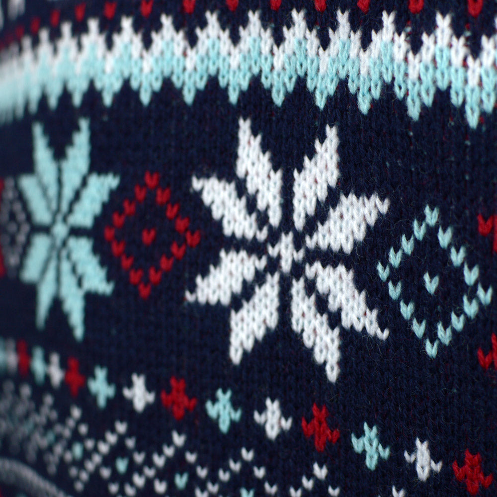 Womens Navy Blue Merry Ugly Christmas Sweater