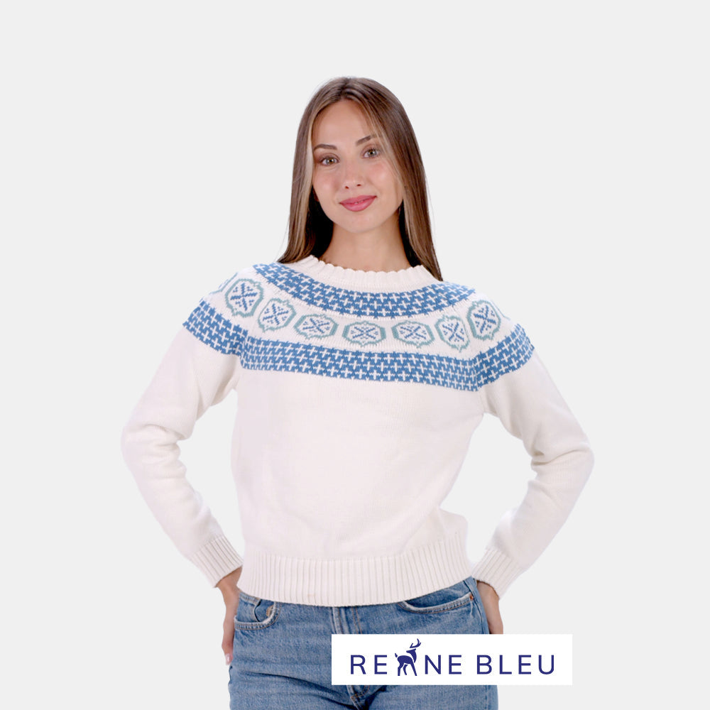 Womens Organic Cotton Sweater ¨C Glacier