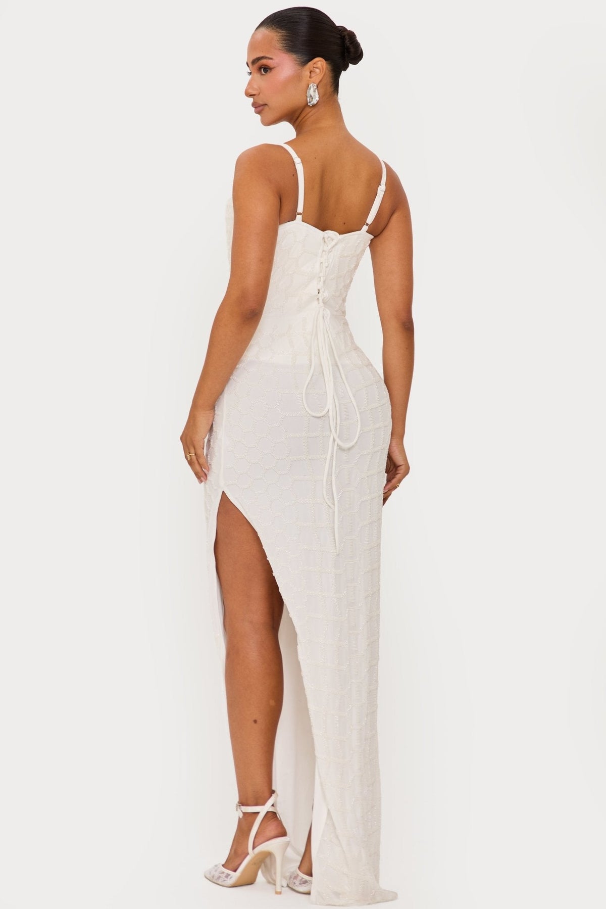 OYSTER SEQUIN MAXI DRESS