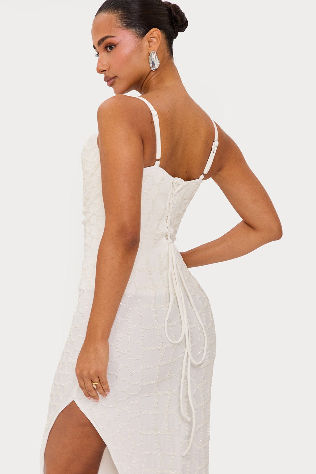OYSTER SEQUIN MAXI DRESS