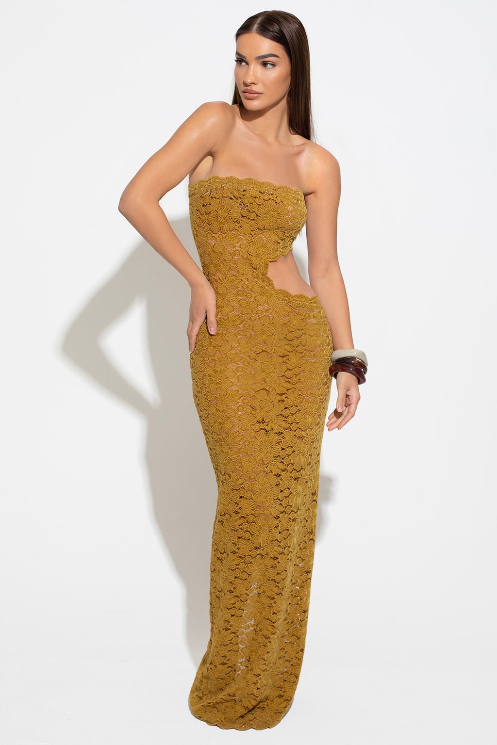 RIVIERA LACE MAXI DRESS