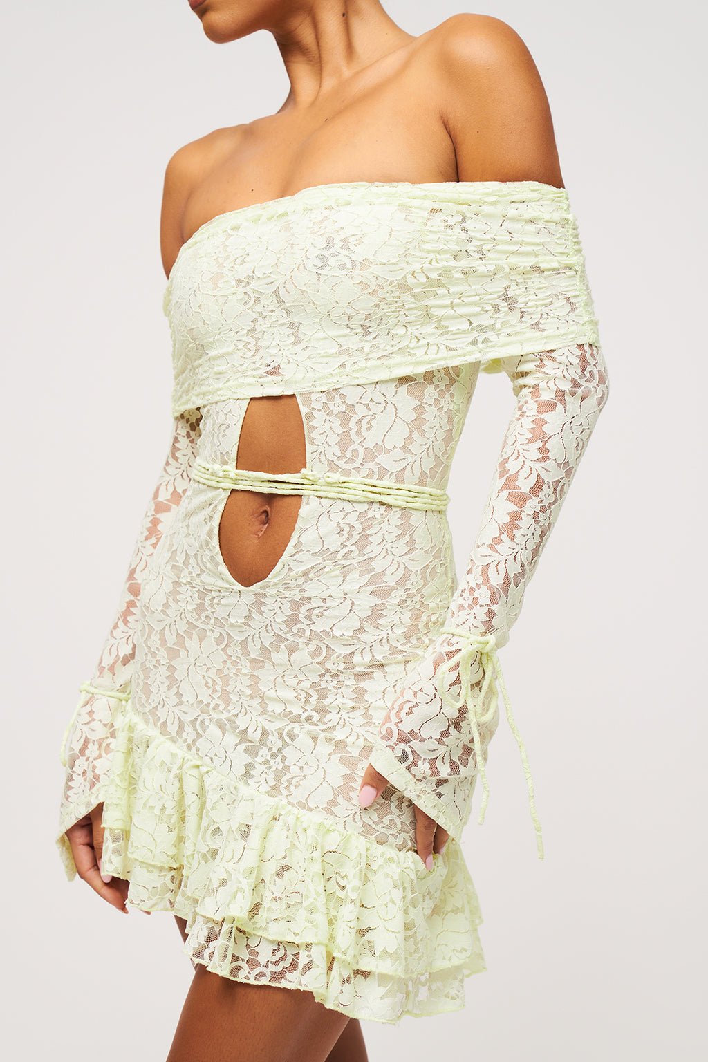 SEAFOAM MINI DRESS