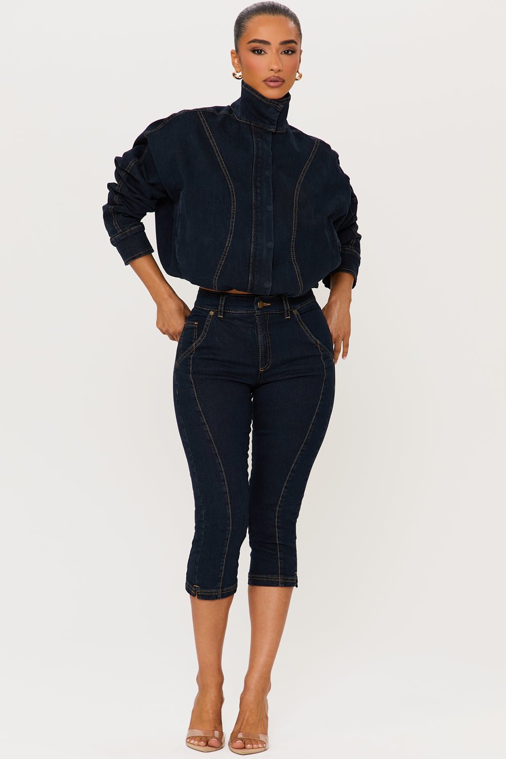 SLOANE DENIM CAPRI