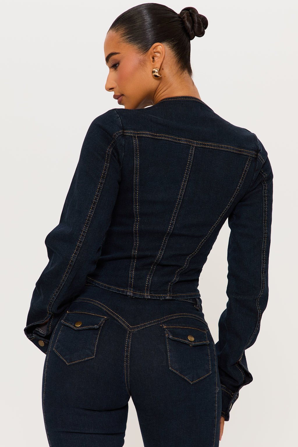 SLOANE DENIM CORSET TOP