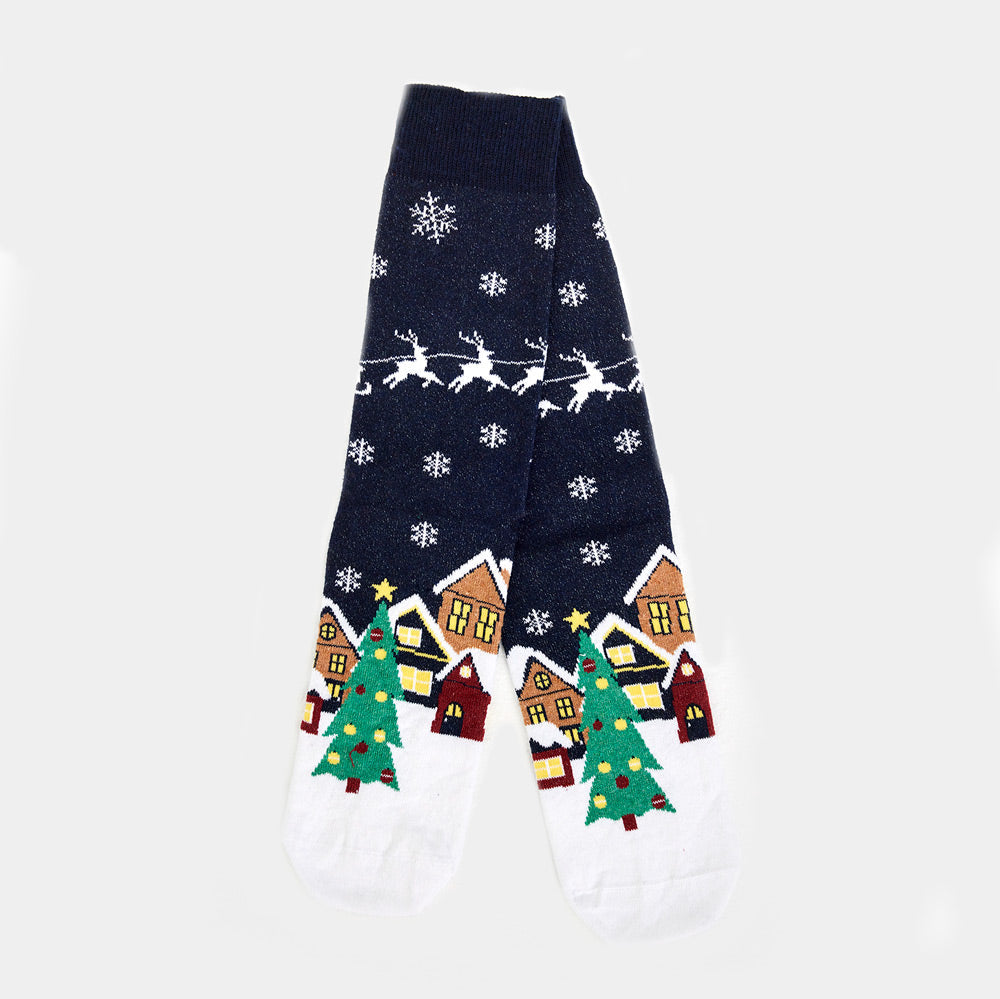 Unisex Ugly Christmas Socks Alaska