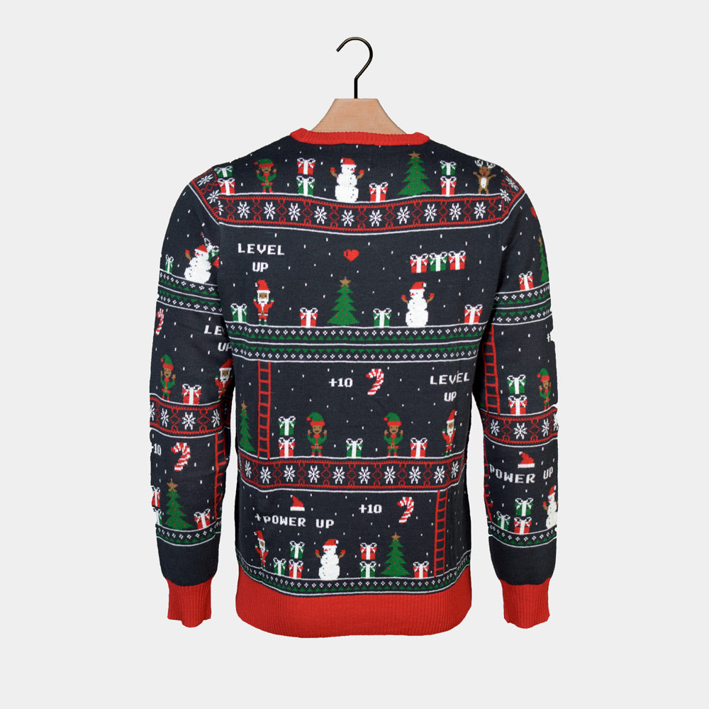 Womens Vintage Gaming Ugly Christmas Sweater